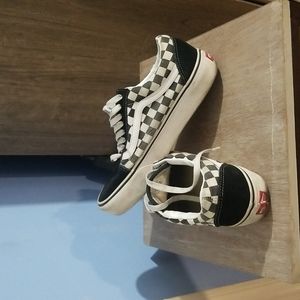 Black and white Vans
